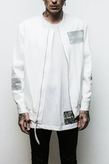 424 Silk Bomber (White)