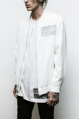 424 Silk Bomber (White)