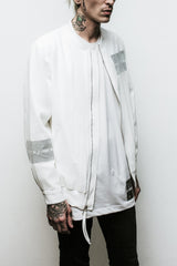 424 Silk Bomber (White)