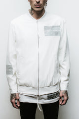 424 Silk Bomber (White)