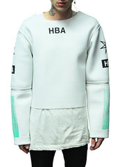 Hood By Air Neoprene Zip Away Jacket (White)