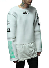 Hood By Air Neoprene Zip Away Jacket (White)